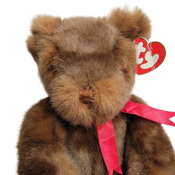 VTG 1995 Baby PJ Bear Brown Beanie Babies Stuffed Animal Collectible HAS TY TAG - Picture 2 of 10